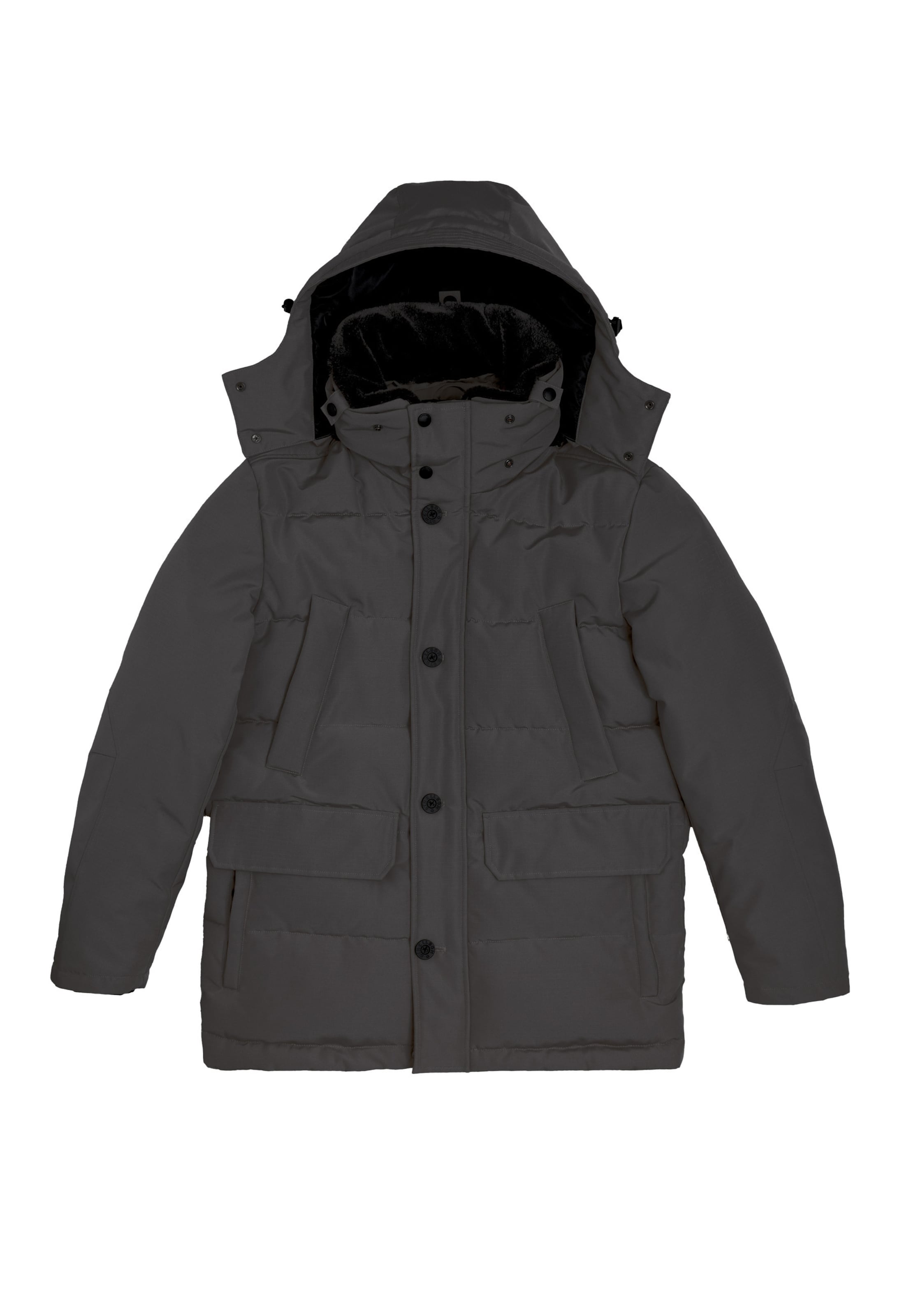 Giacca invernale 'The Swiss Yuppie' di Prohibited in nero: frontale