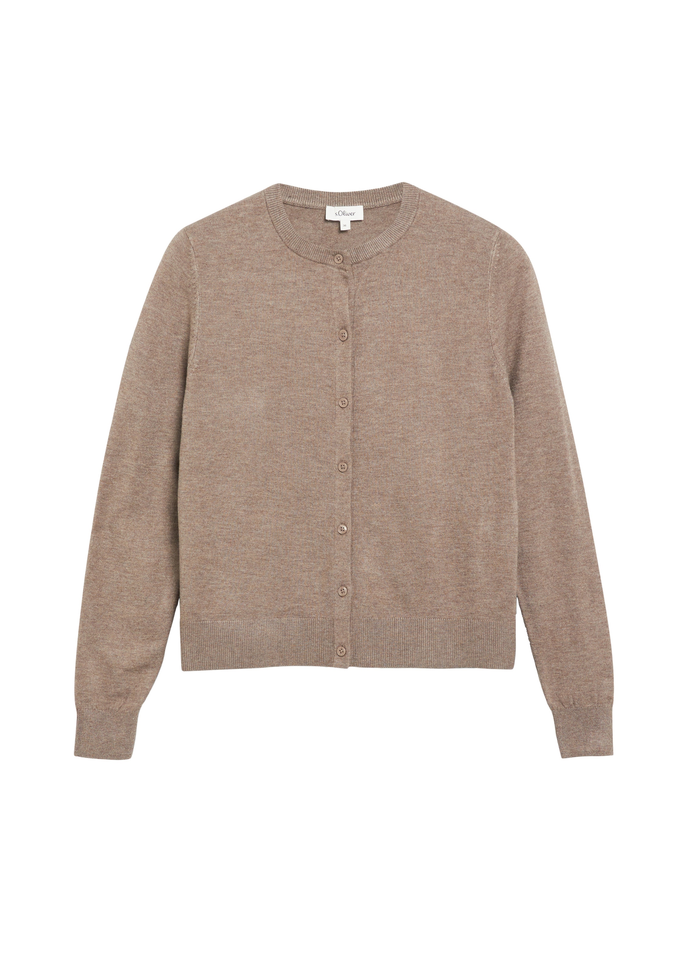 s.Oliver Strickjacke in Braun: Vorderseite
