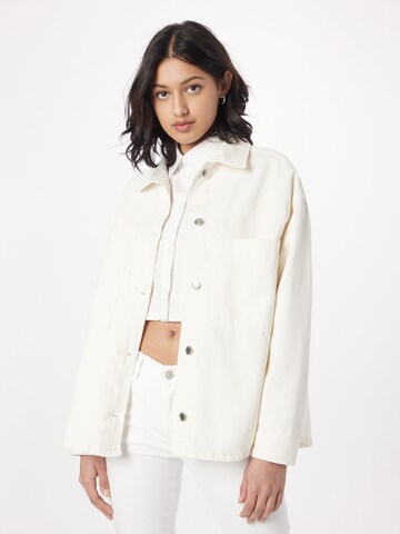 Gina Tricot Between-Season Jacket 'Carpenter' in White: front