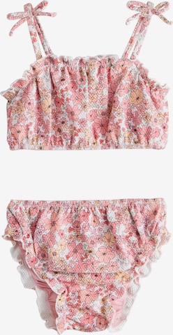 Next Bustier Bikini värissä vaaleanpunainen: etupuoli