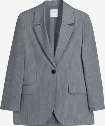 Bershka Blazer in Grey: front