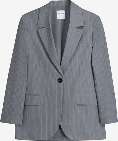 Bershka Blazer in grau / weiß, Produktansicht