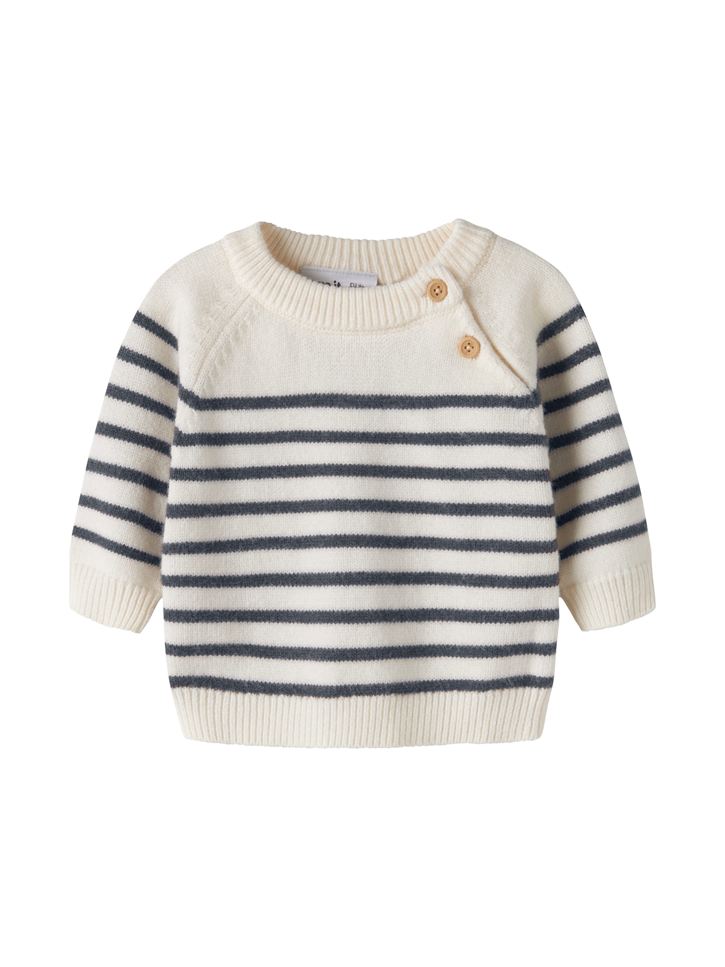 Pull-over 'MOSTRIPEA' NAME IT en blanc : devant