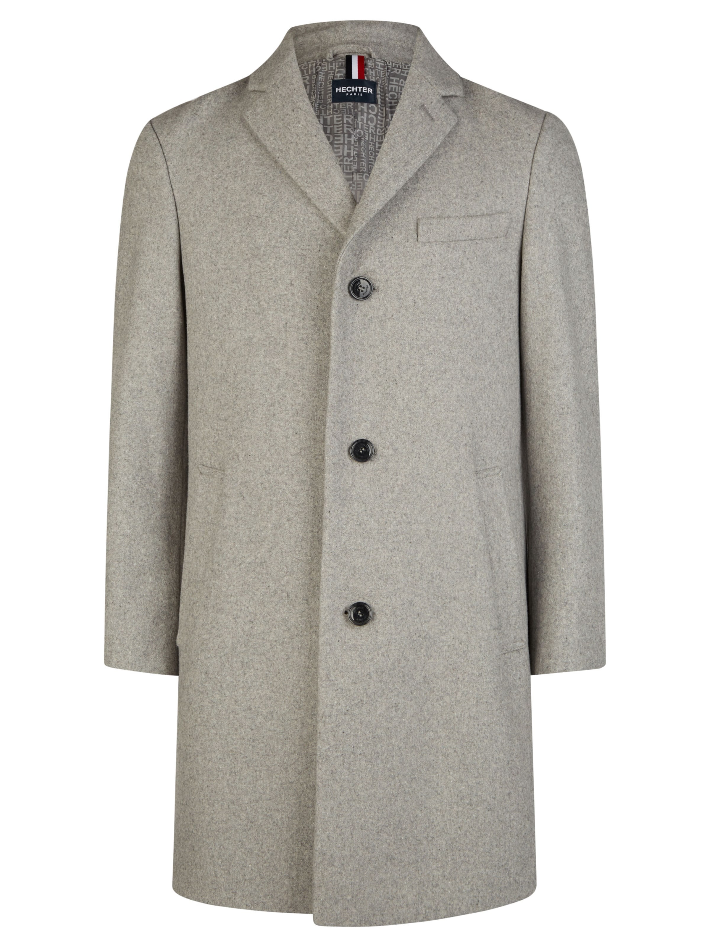 Manteau mi-saison 'Chesterfield' HECHTER PARIS en gris : devant
