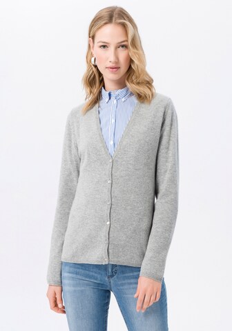 Peter Hahn Strickjacke 'Cora' in Grau: Vorderseite
