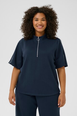 KAFFE CURVE - Sweatshirt 'KCTif' em azul: frente