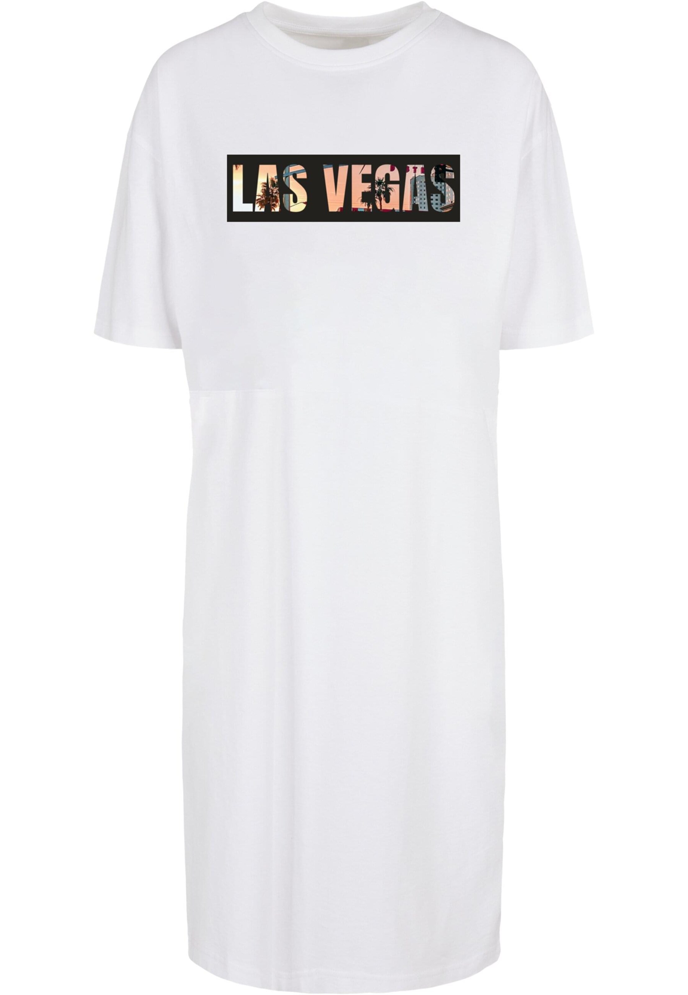 Merchcode Kleid 'Las Vegas' in Weiß: Vorderseite