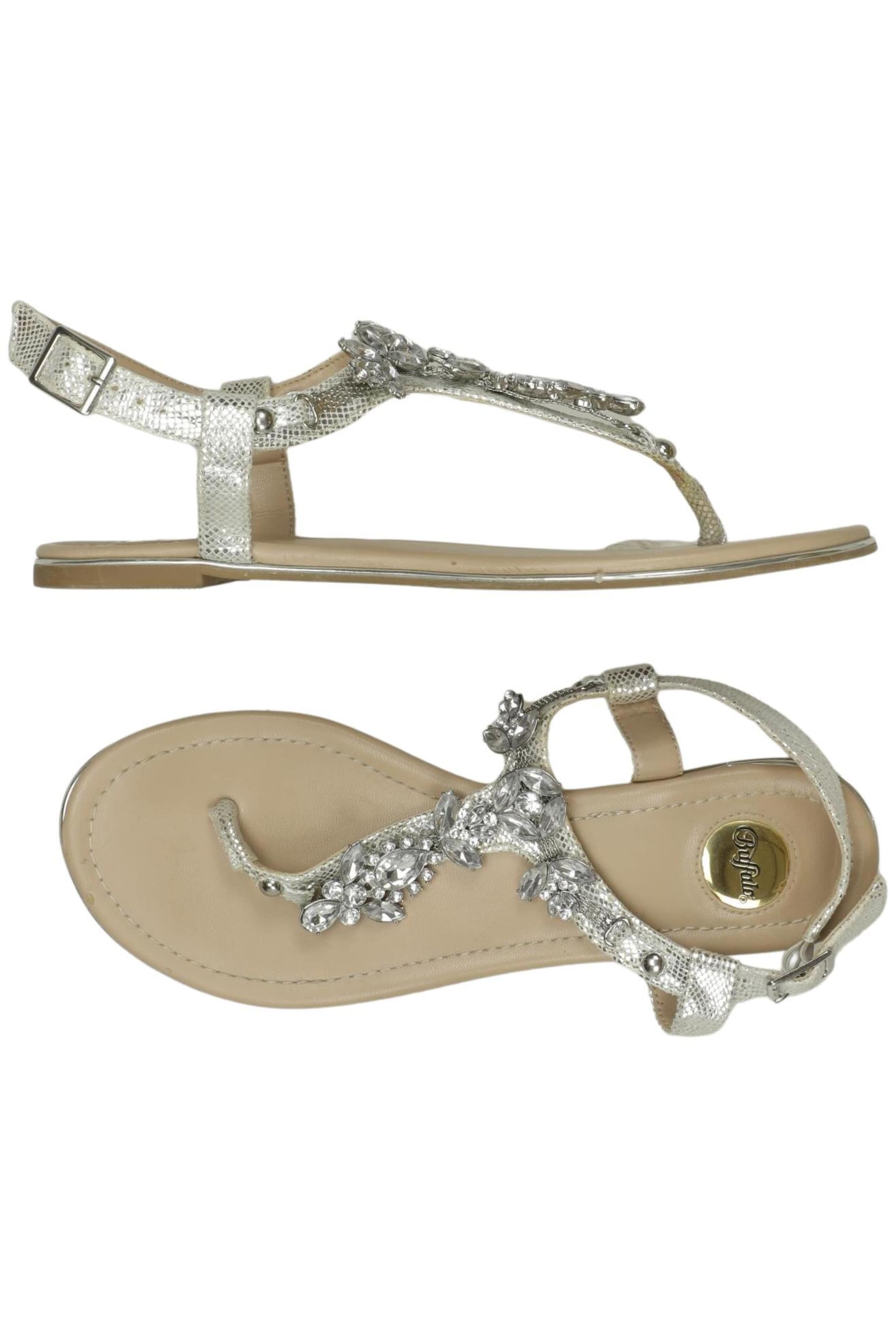 Buffalo London Sandalen 39 in Silber: Vorderseite