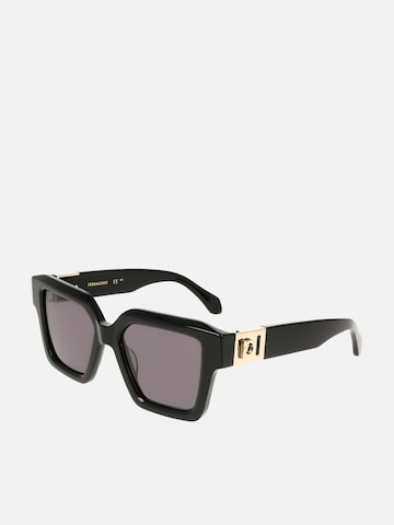 FERRAGAMO - Gafas de sol en negro: frente