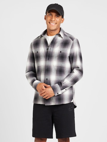 DRYKORN Regular fit Button Up Shirt 'NOWEN' in Black: front