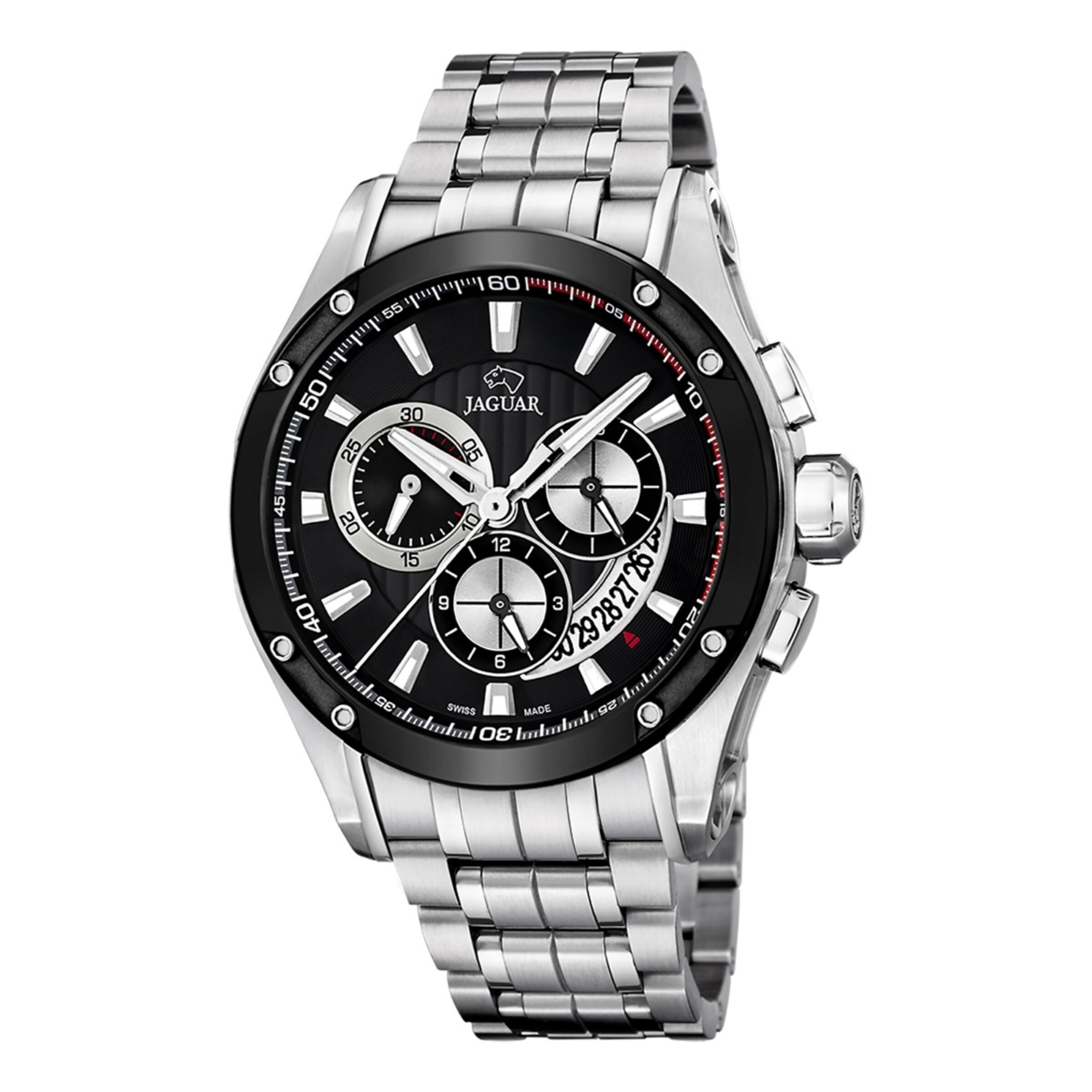 Jaguar Analoog horloge in Zilver: voorkant
