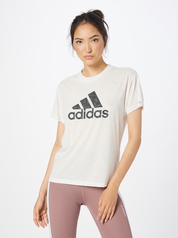 ADIDAS SPORTSWEAR Performance Shirt 'Future Icons Winners 3' in White: front
