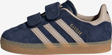 Baskets 'Gazelle' ADIDAS ORIGINALS en bleu : devant