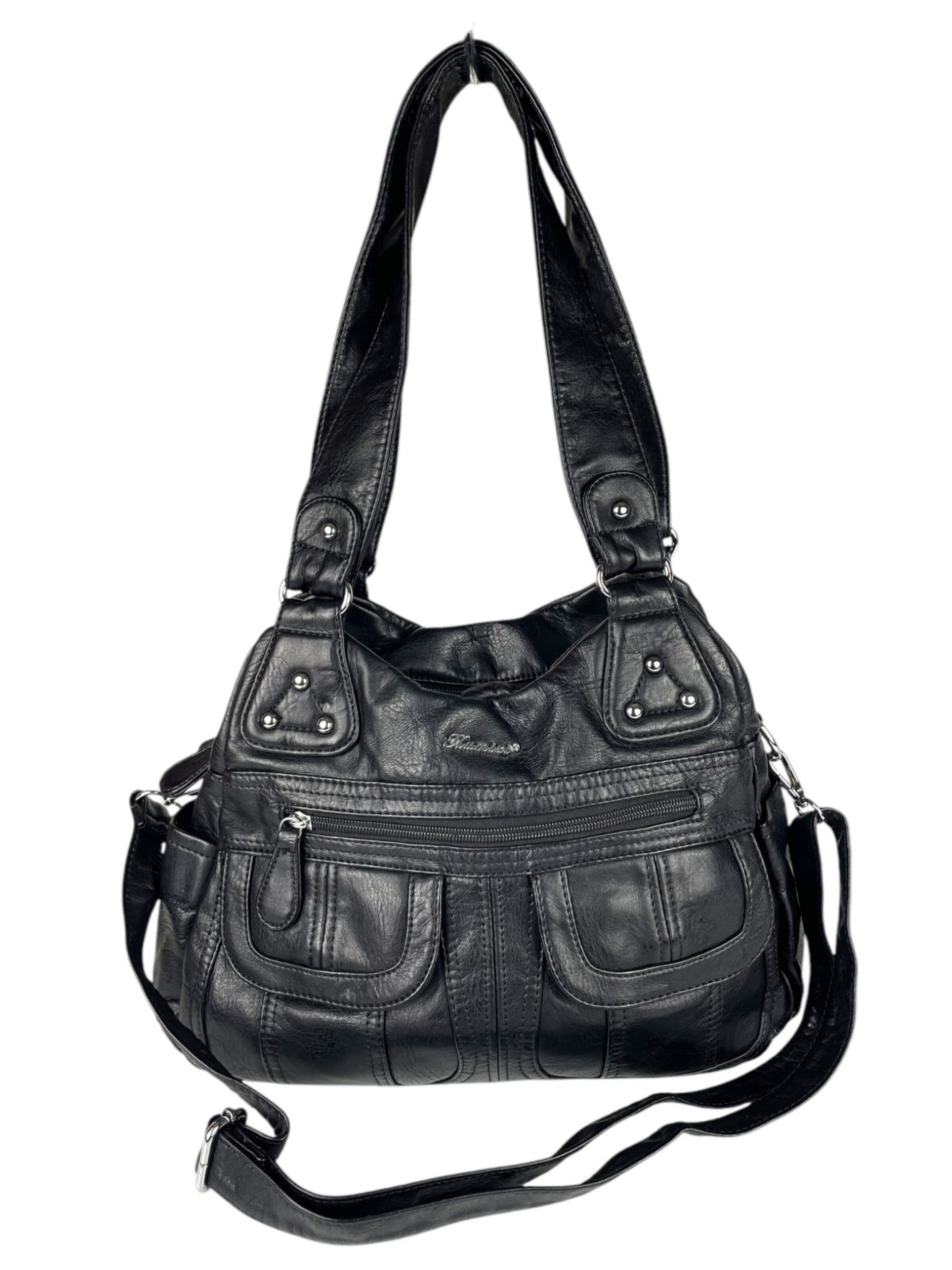 Kumixi Crossbody Bag in Black: front