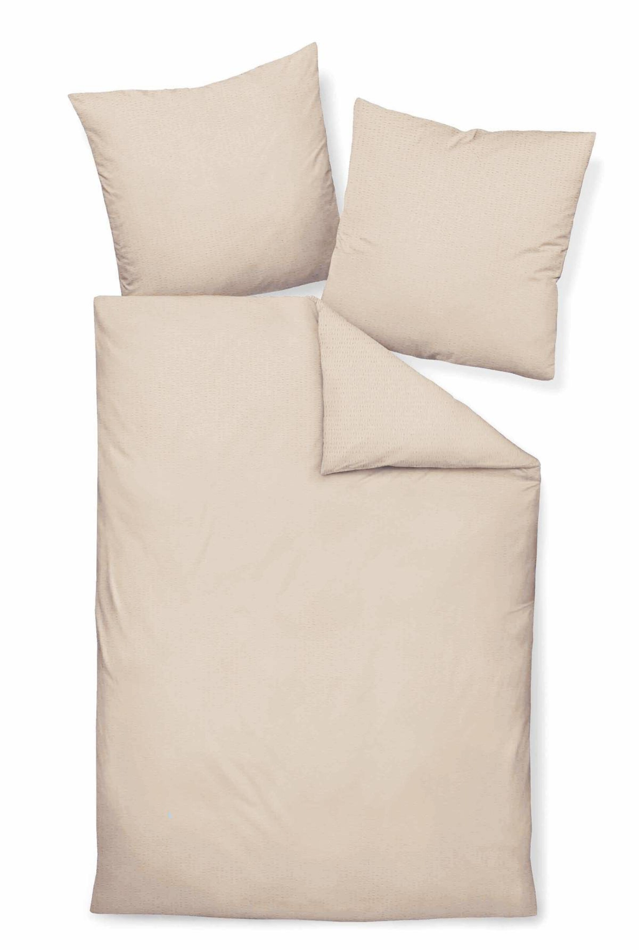 JANINE Duvet Cover in Beige: front