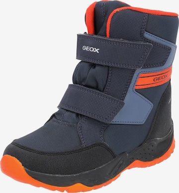 GEOX Boots 'J36FSA' in Blue: front