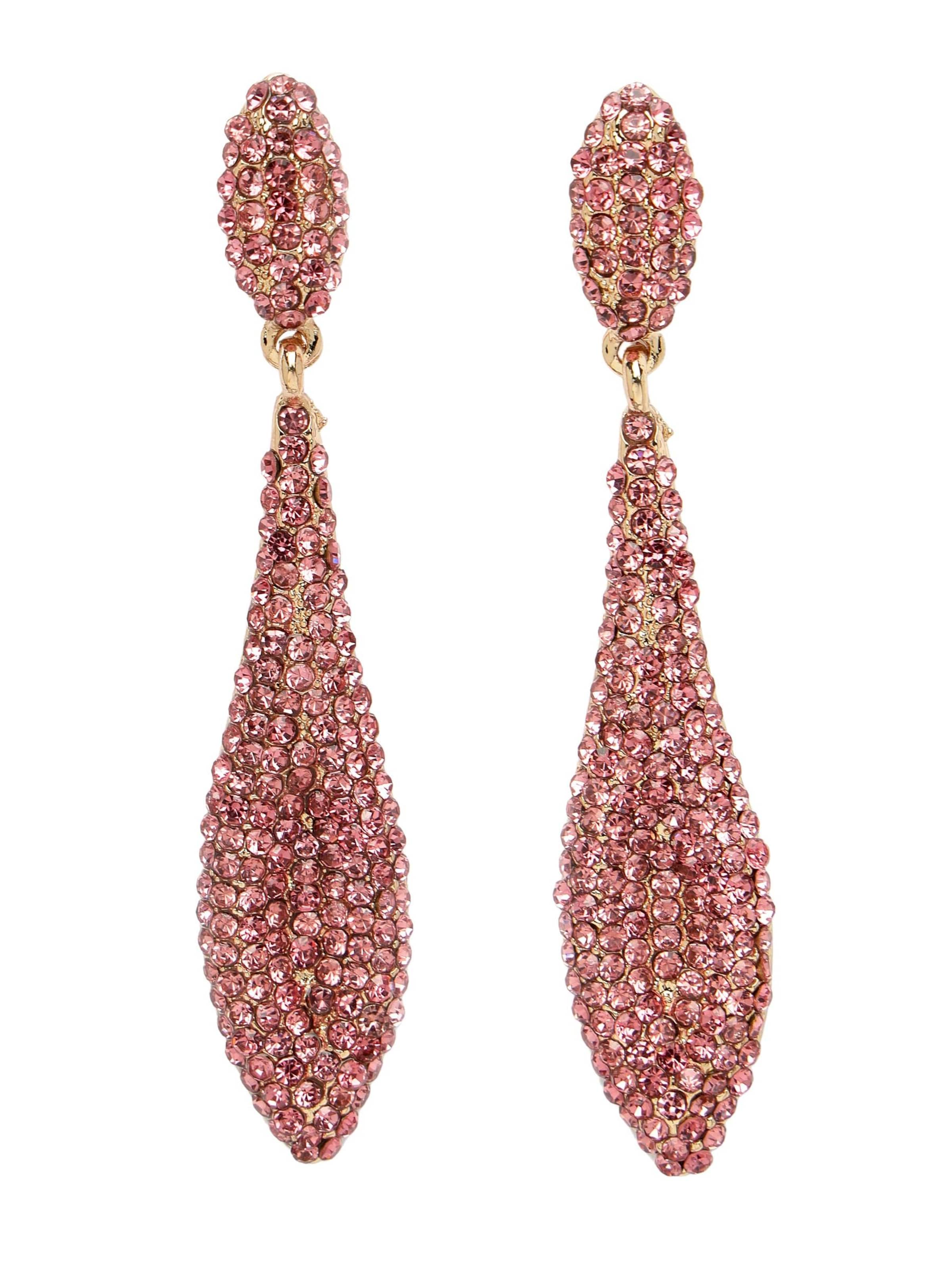 Boucles d'oreilles 'Adelaina' AVANT-GARDE PARIS en rose : devant