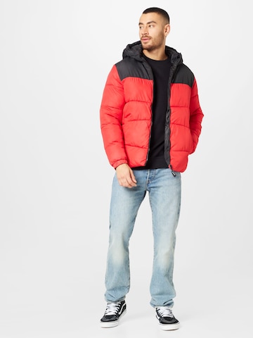 JACK & JONES - Casaco de inverno 'JJCHILI' em vermelho