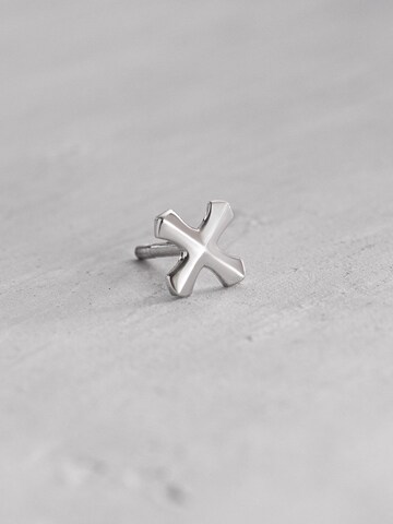 REYTEL - Pendientes 'TEMPLAR' en plata: frente