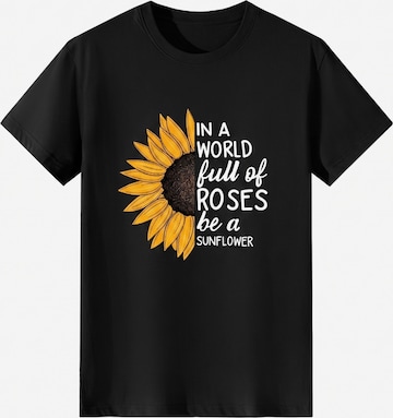 LapaPlus Shirt 'Women's Summer Short Sleeves Tops' in Black: front