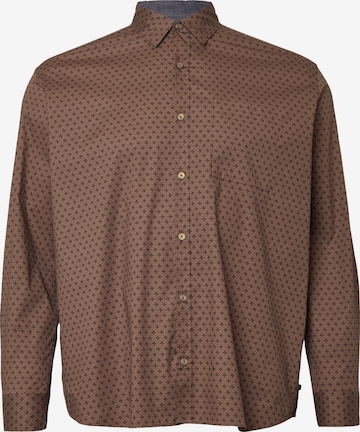 Chemise s.Oliver en marron : devant