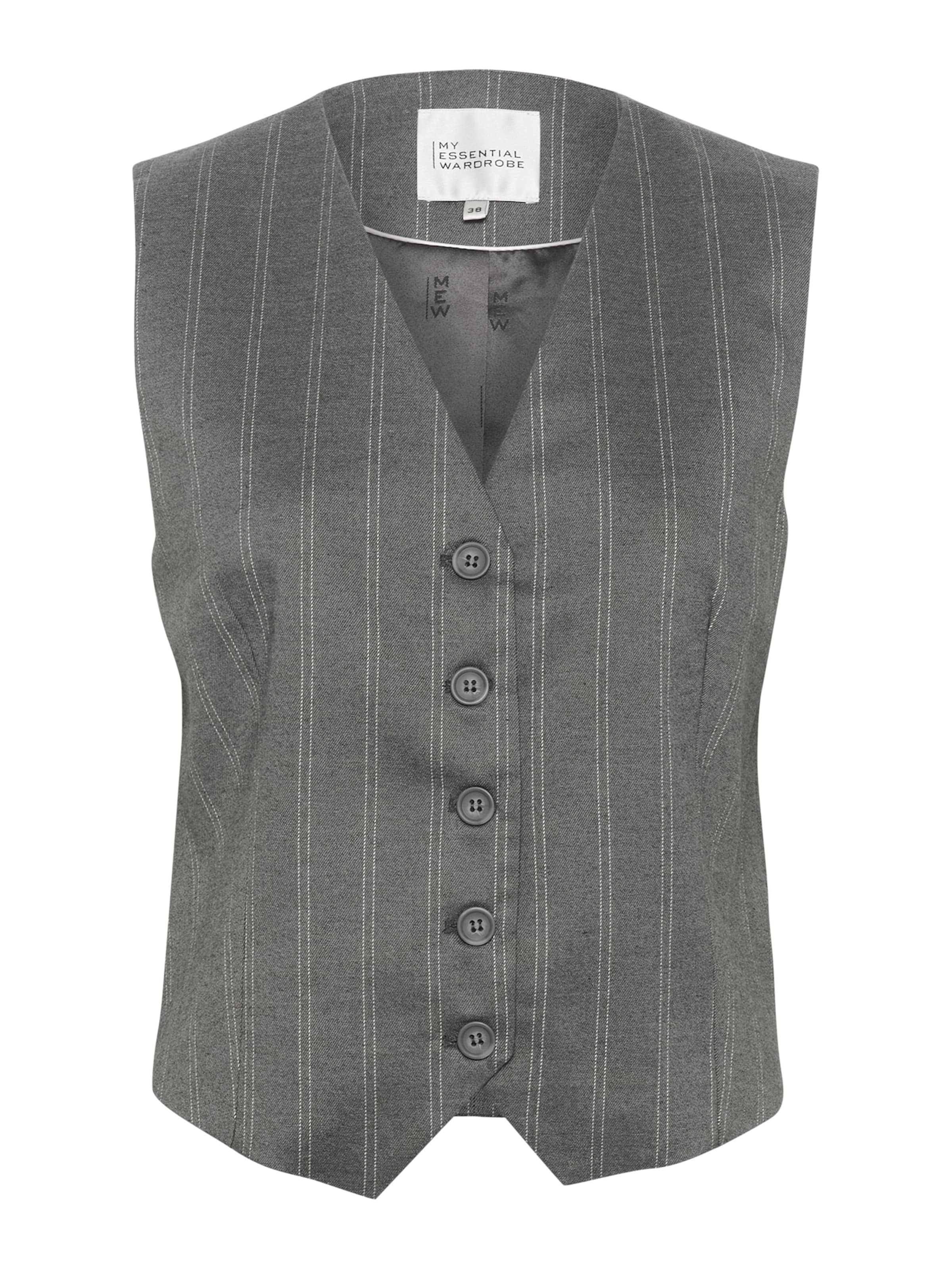 My Essential Wardrobe - Chaleco para traje 'Tito' en gris: frente