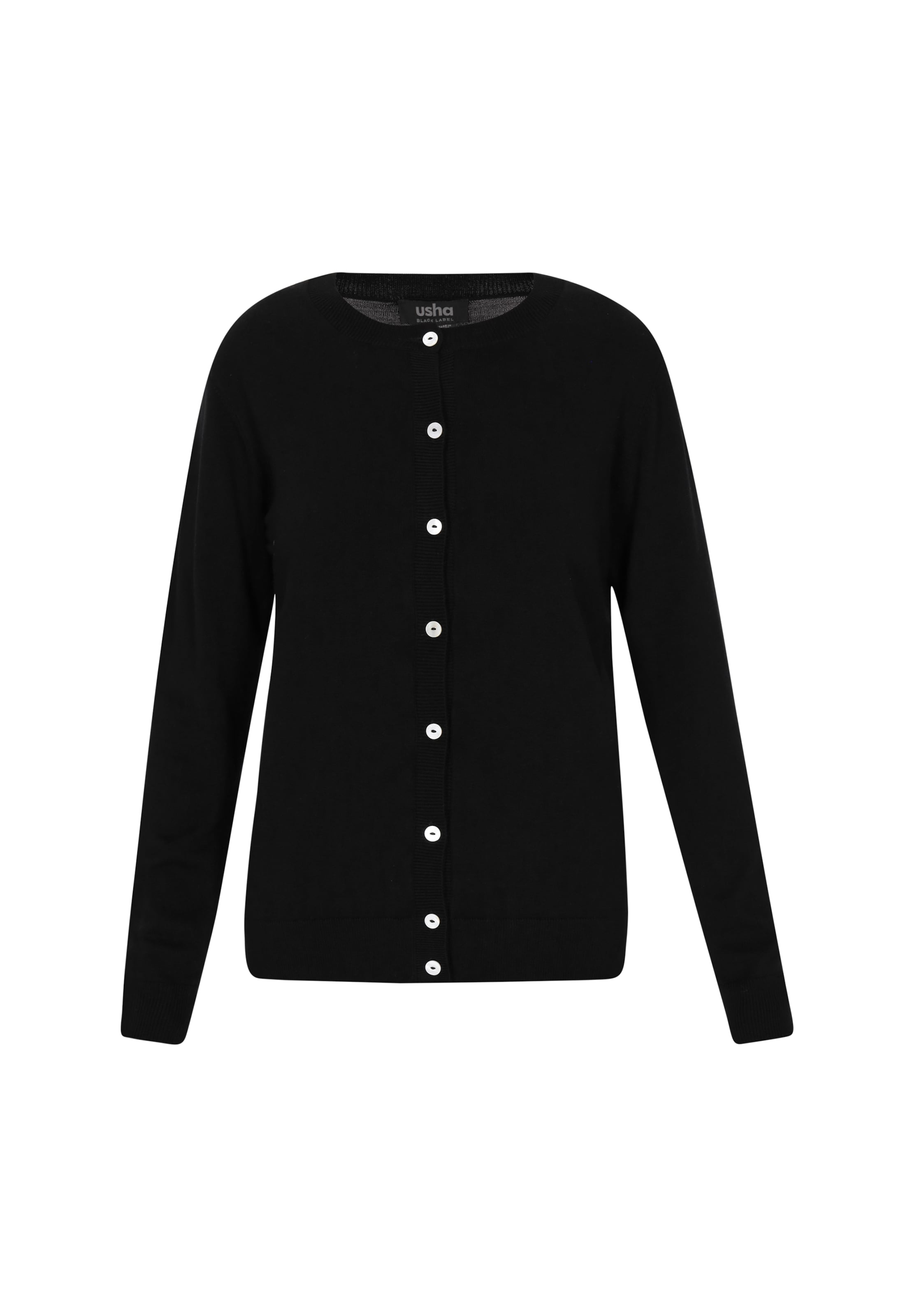 Cardigan usha BLACK LABEL en noir : devant