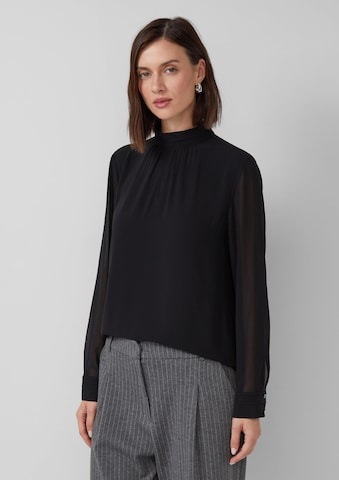 s.Oliver Blouse in Zwart: voorkant