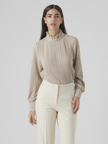 VERO MODA Blouse 'AURORA' in Beige: voorkant