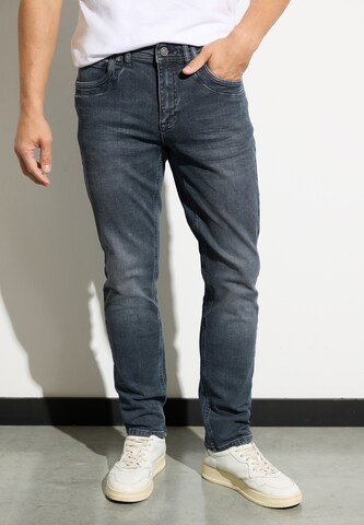 Street One MEN Slimfit Jeans in Blau: Vorderseite