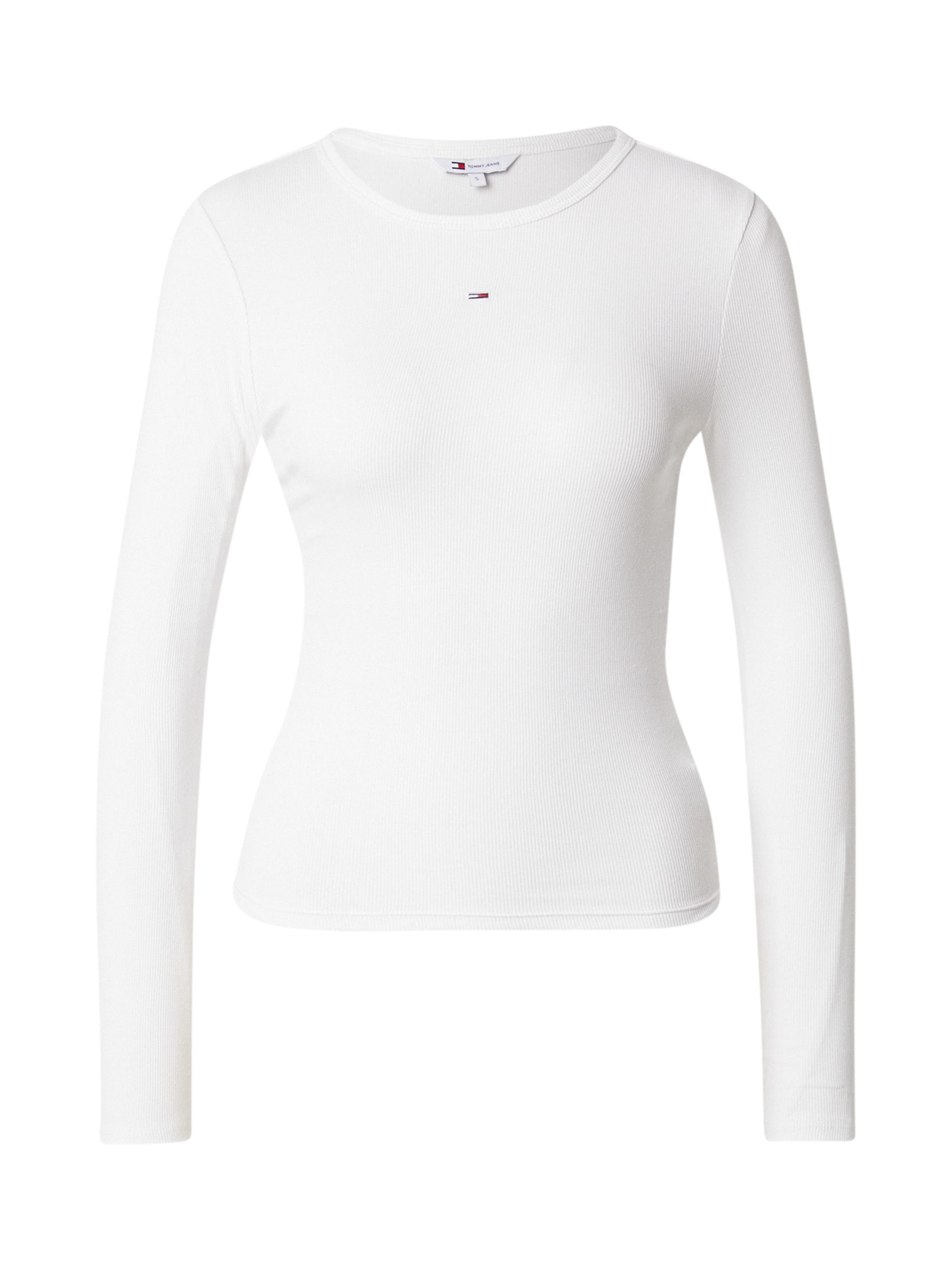 Tommy Jeans Shirt 'Essential' in Weiß: Vorderseite
