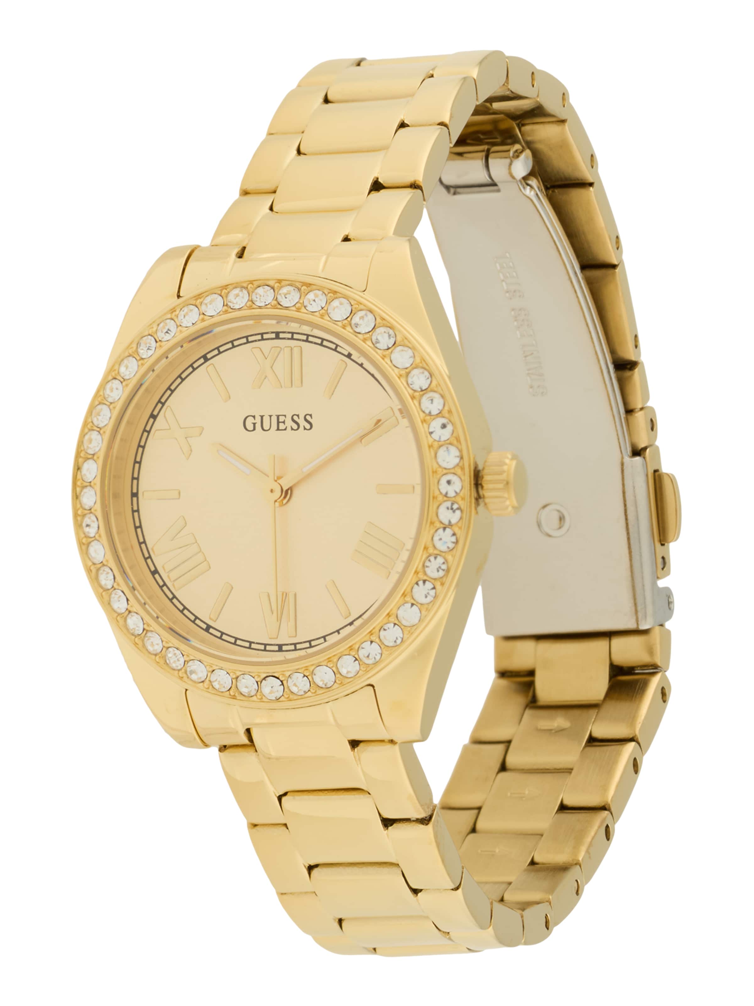 GUESS Αναλογικό ρολόι 'Mini Luna' σε χρυσό: μπροστά