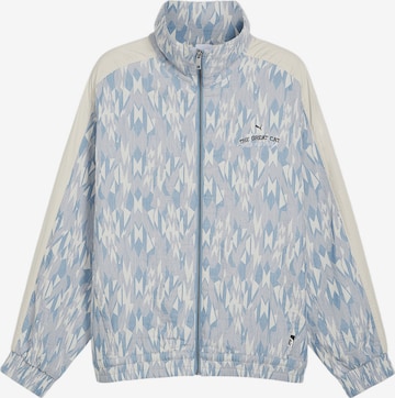 PUMAJakna za vježbanje 'Nostalgia T7' - plava boja: prednji dio