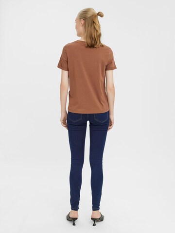 VERO MODA Shirt 'VMPaula' in Bruin