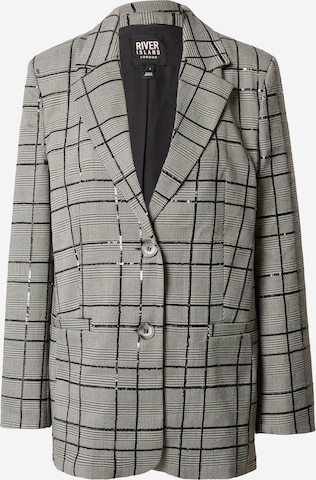 River Island Blazer in Grey: front