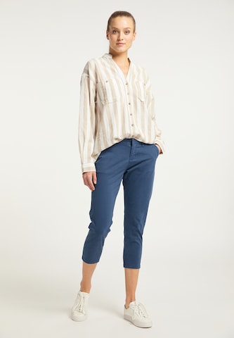Coupe slim Pantalon DreiMaster Vintage en bleu