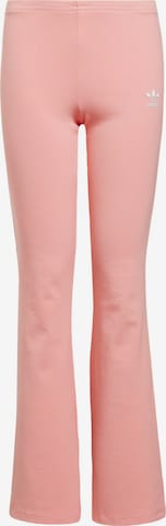 ADIDAS ORIGINALS Hose 'Ribbed Flared Pants' in Pink: Vorderseite