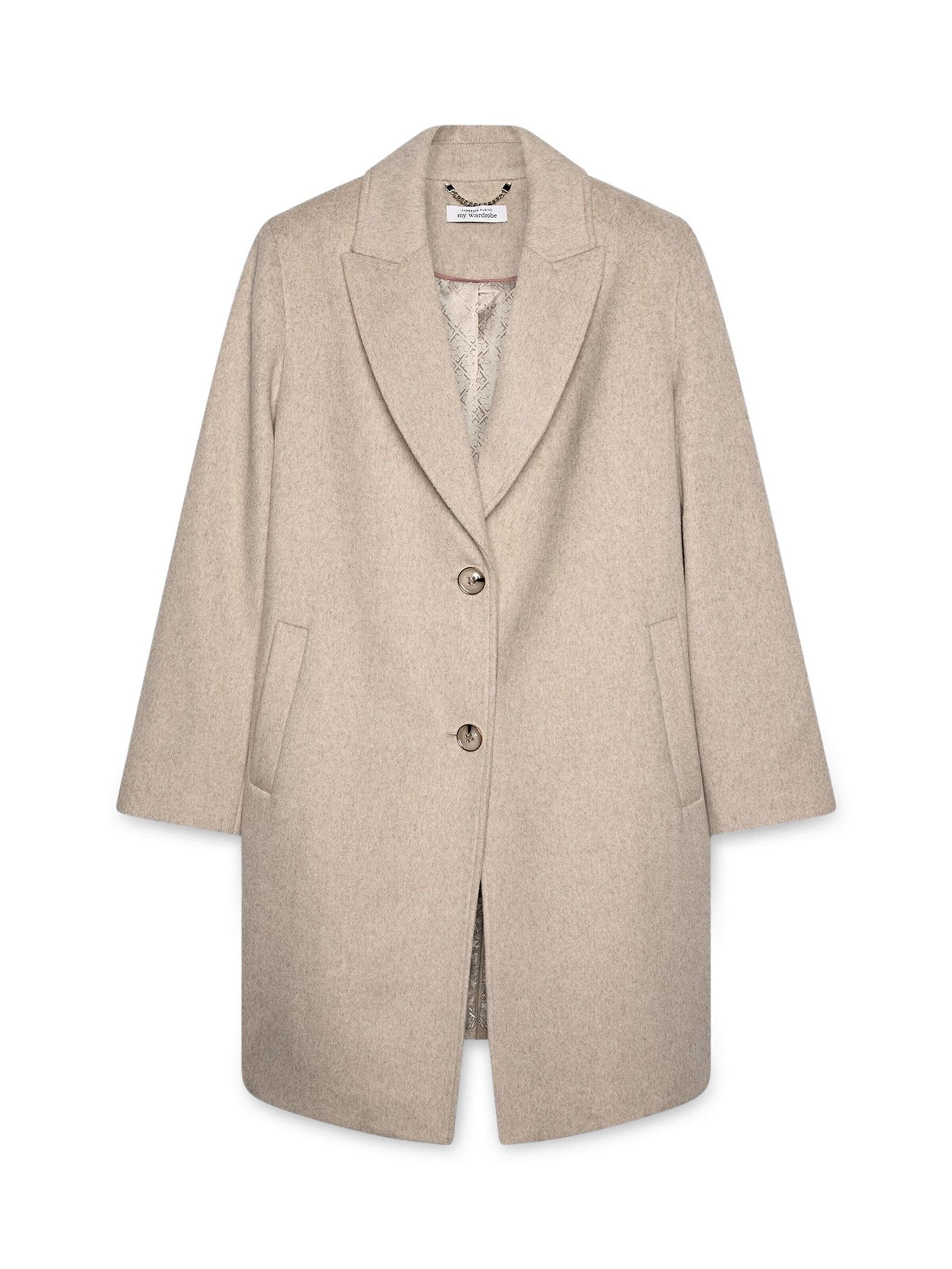 Fiorella Rubino - Abrigo de invierno en beige: frente