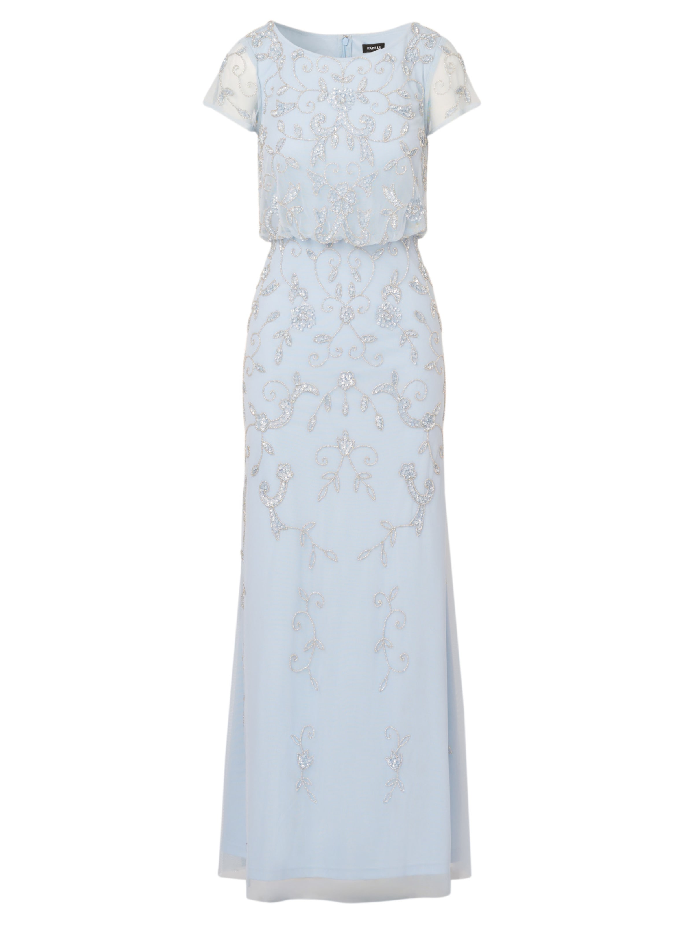 Adrianna Papell Avondjurk in Blauw: voorkant