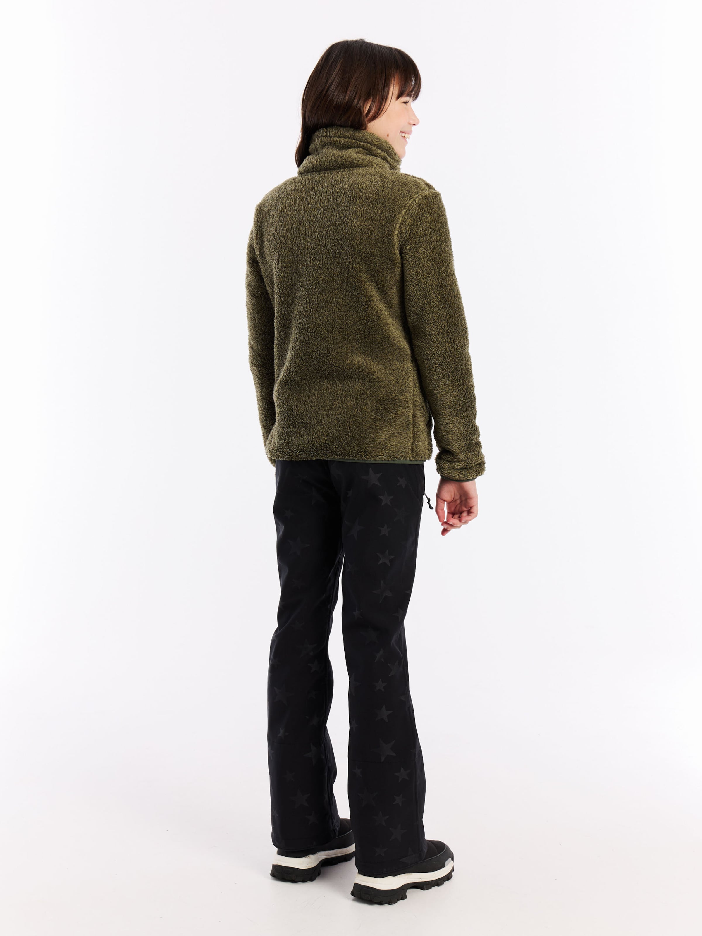 PROTEST Fleece jacket 'Riri JR' in Green