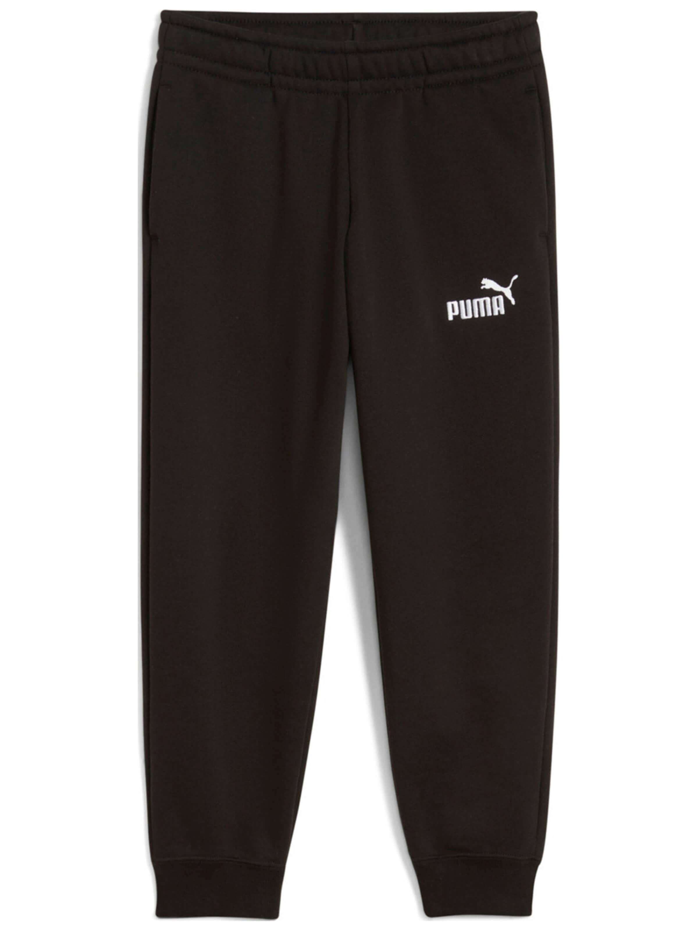 PUMA Regular Sporthose 'Puma Ess Small No.1 Logo Sweatpants Fl Ps'‌ in Schwarz