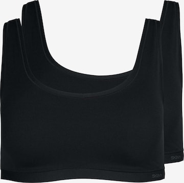 Skiny Bralette Bra in Black: front