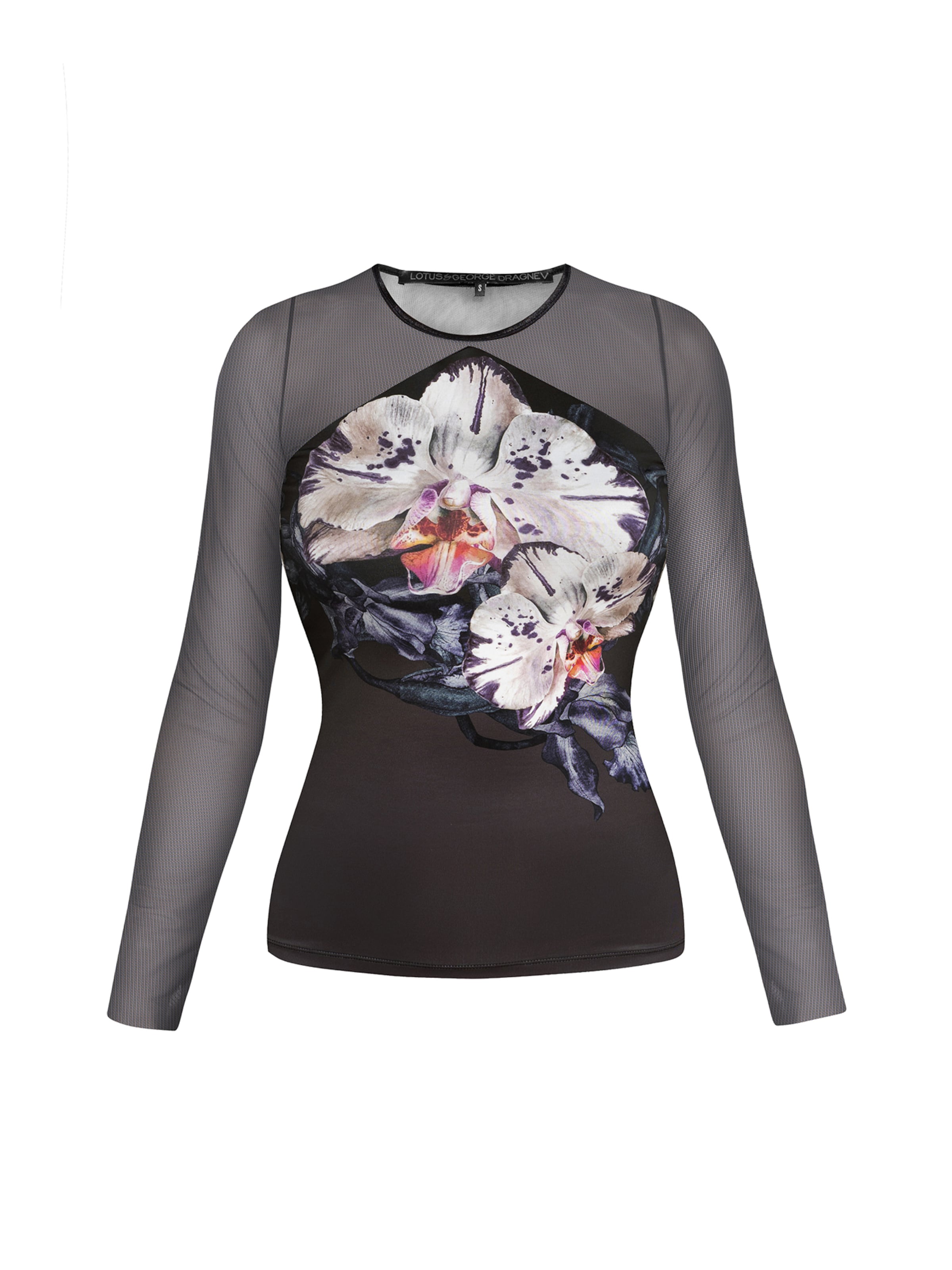 JIORO Shirt 'ORCHID ICE' in Black: front