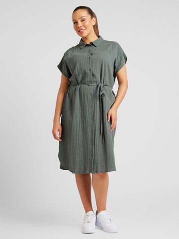 ONLY Carmakoma Shirt dress 'Tizana' in Green: front