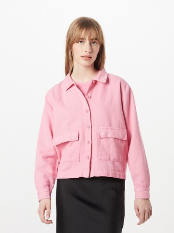 DEDICATED. Between-Season Jacket 'Lima' in Pink: front