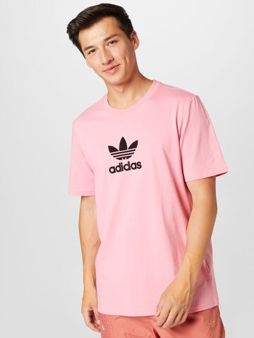 ADIDAS ORIGINALS Shirt 'Trefoil Series' in Pink: front