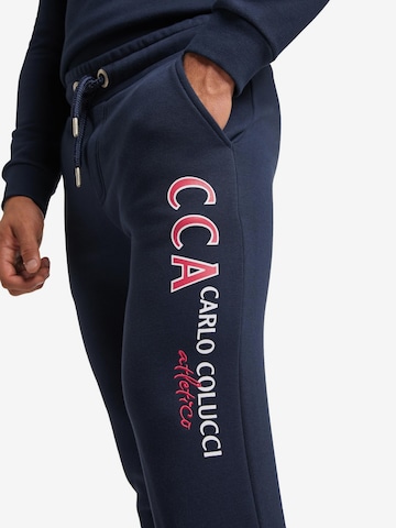 Carlo Colucci Tapered Broek 'D'Ambra' in Blauw