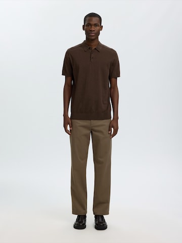 SELECTED Pullover 'SLHBerg' in Braun
