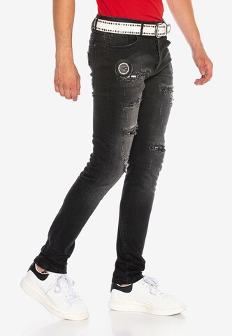 CIPO & BAXX Slimfit Jeans in Zwart