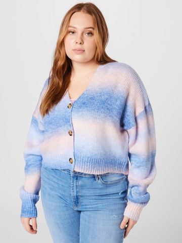 Cotton On Curve Knit Cardigan in Blue: front